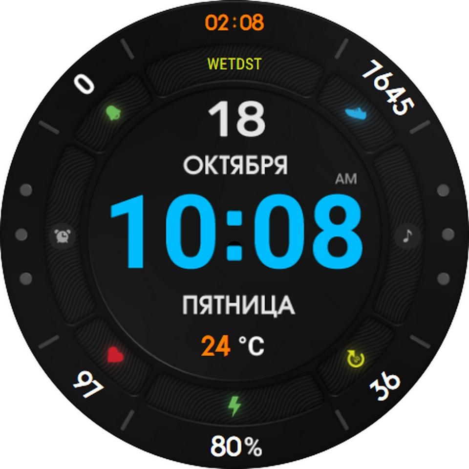 Циферблат DIGITAL IV RU для Huawei Watch
