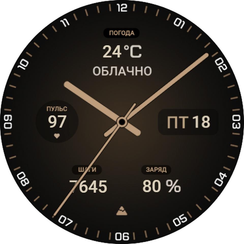 Циферблат Classic W3 RU для Huawei Watch
