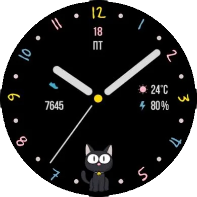 Циферблат Cartoon Cat RUS