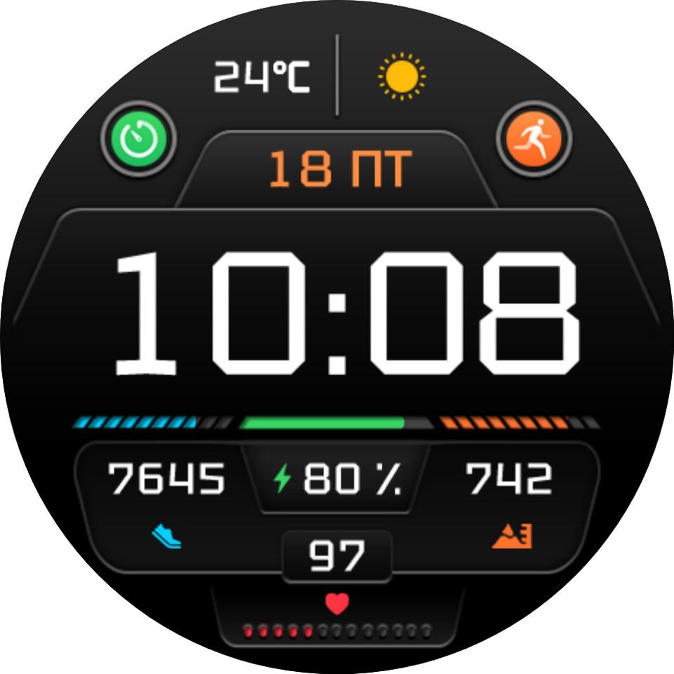 Циферблат Ultimate RUS для Huawei Watch
