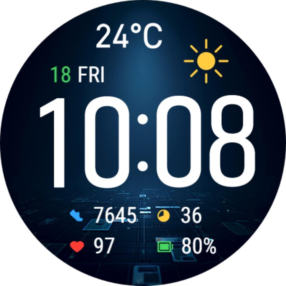 Циферблат Digit Ease для Huawei Watch