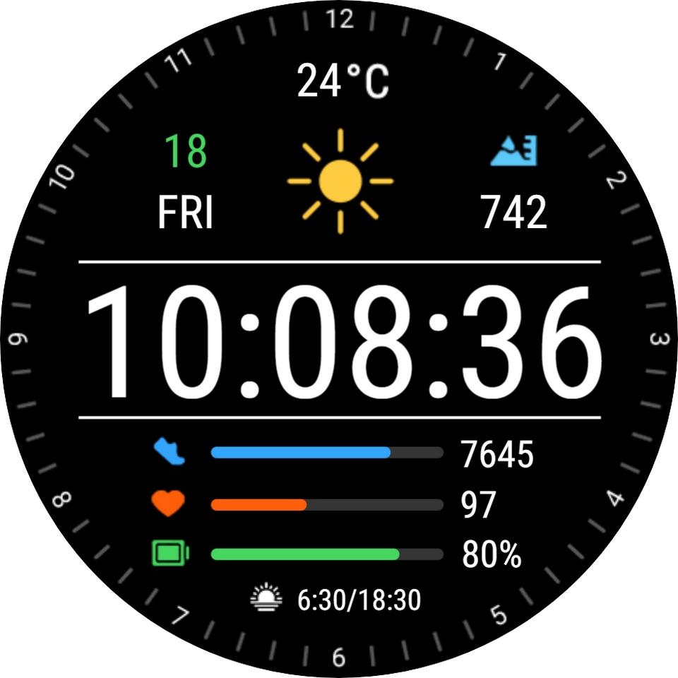 Циферблат Minimal Next для Huawei Watch