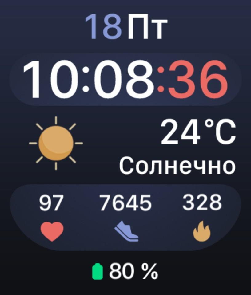Циферблат Soltime 2 RU для Huawei Watch